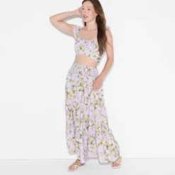 Women's Flutter Short Sleeve Scoopneck Micro Top - Wild Fable™ Mauve -Selfie Leslie GUEST f8454782 e36b 42b2 8f67 3261d1ea27df