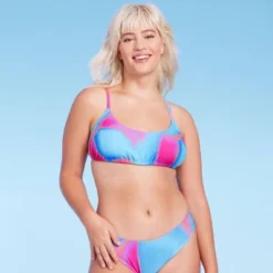 Women's Tunnel Front Bralette Bikini Top - Wild Fable™ Blue Marble Print -Selfie Leslie GUEST f9a22857 1291 48ca a71d e1e9c7f2396c