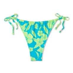 Women's Adjustable Coverage Bikini Bottom - Wild Fable™ Blue/Green Tropical Print -Selfie Leslie GUEST fa23d8f8 71bf 4d03 90fb 9049c3359d87