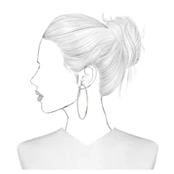 Trio Imitation Rhodium With Glass Crystal Rhinestone Hoop Stud Earring Set 3pc - Wild Fable™ White Crystal: Sparkly Hoops, Nickel-Free Metal -Selfie Leslie GUEST fd6c0dea e2cc 4659 8e35 1bf1d79b6327