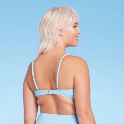 Women's Tie-Front Pique Textured Bralette Bikini Top - Wild Fable™ -Selfie Leslie GUEST ff5cb403 2faf 4ccd a309 db8c149e8dee